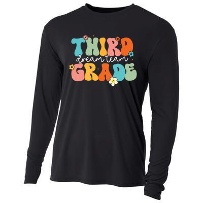 Third Grade Dream Team Back To School Teachers Students Cooling Performance Long Sleeve Crew