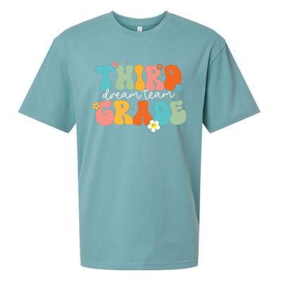 Third Grade Dream Team Back To School Teachers Students Sueded Cloud Jersey T-Shirt