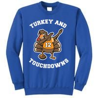 Thanksgiving Gift Dabbing Turkey Touchdown Football Gift Sweatshirt