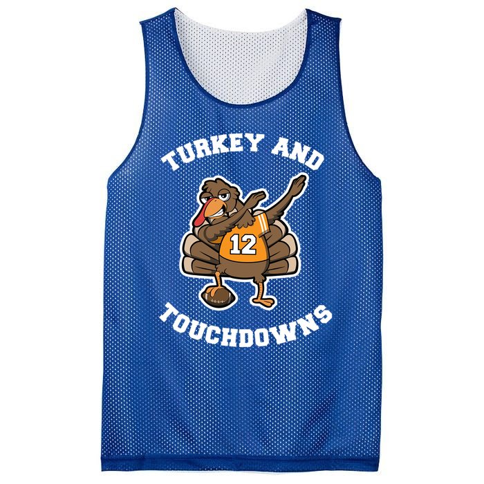 Thanksgiving Gift Dabbing Turkey Touchdown Football Gift Mesh Reversible Basketball Jersey Tank