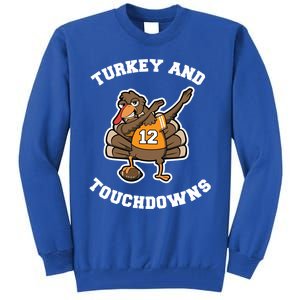 Thanksgiving Gift Dabbing Turkey Touchdown Football Gift Tall Sweatshirt