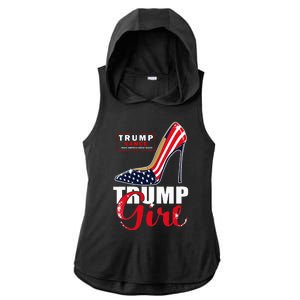 Trump Girl Donald Trump 2024 Jd Vance United States Presidential Election Ladies PosiCharge Tri-Blend Wicking Draft Hoodie Tank