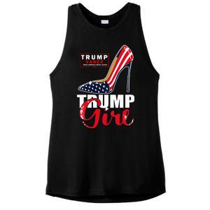 Trump Girl Donald Trump 2024 Jd Vance United States Presidential Election Ladies PosiCharge Tri-Blend Wicking Tank