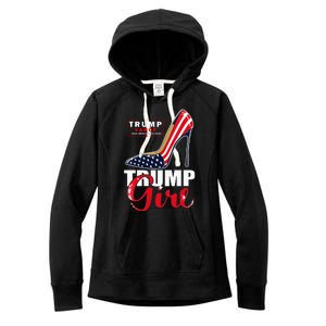 Trump Girl Donald Trump 2024 Jd Vance United States Presidential Election Women's Fleece Hoodie