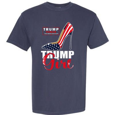 Trump Girl Donald Trump 2024 Jd Vance United States Presidential Election Garment-Dyed Heavyweight T-Shirt