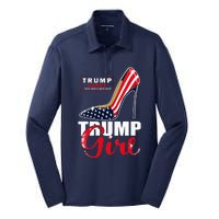 Trump Girl Donald Trump 2024 Jd Vance United States Presidential Election Silk Touch Performance Long Sleeve Polo