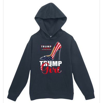 Trump Girl Donald Trump 2024 Jd Vance United States Presidential Election Urban Pullover Hoodie