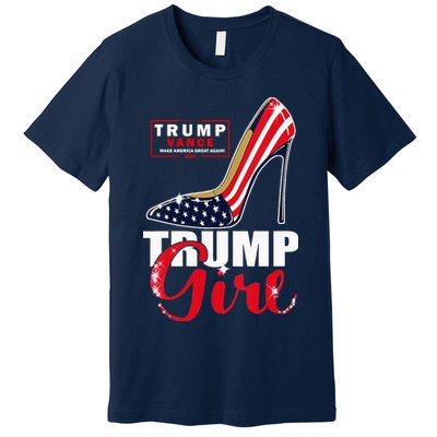 Trump Girl Donald Trump 2024 Jd Vance United States Presidential Election Premium T-Shirt