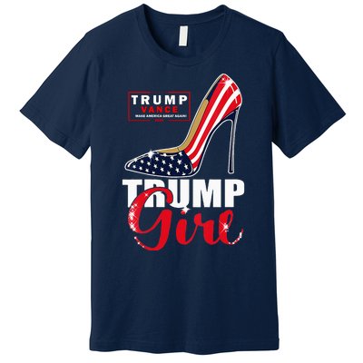 Trump Girl Donald Trump 2024 Jd Vance United States Presidential Election Premium T-Shirt