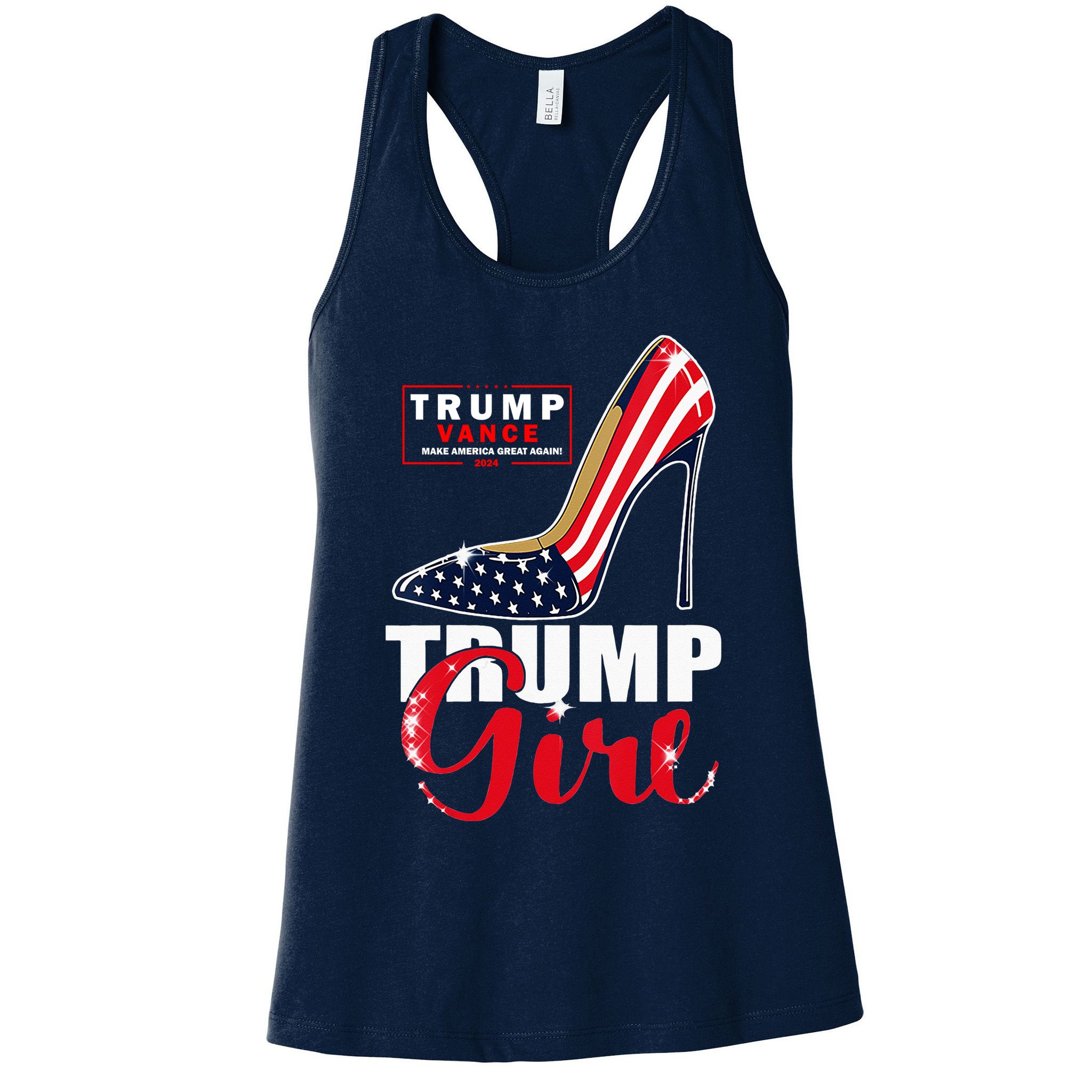 Trump Girl Donald Trump 2024 Jd Vance United States Presidential Election Womens Tank Top