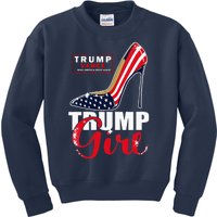 Trump Girl Donald Trump 2024 Jd Vance United States Presidential Election Kids Sweatshirt