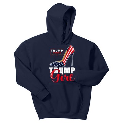 Trump Girl Donald Trump 2024 Jd Vance United States Presidential Election Kids Hoodie