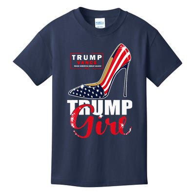 Trump Girl Donald Trump 2024 Jd Vance United States Presidential Election Kids T-Shirt