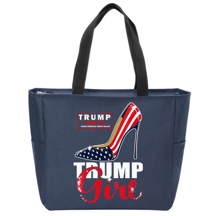 Trump Girl Donald Trump 2024 Jd Vance United States Presidential Election Zip Tote Bag