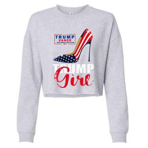 Trump Girl Donald Trump 2024 Jd Vance United States Presidential Election Cropped Pullover Crew