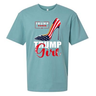 Trump Girl Donald Trump 2024 Jd Vance United States Presidential Election Sueded Cloud Jersey T-Shirt