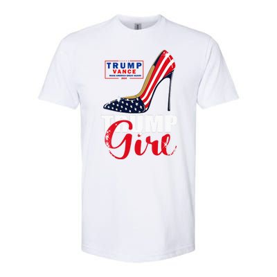 Trump Girl Donald Trump 2024 Jd Vance United States Presidential Election Softstyle® CVC T-Shirt