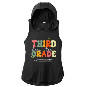 Third Grade Dream Team Teacher Appreciation Back To School Ladies PosiCharge Tri-Blend Wicking Draft Hoodie Tank