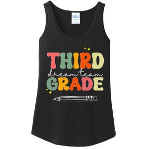 Third Grade Dream Team Teacher Appreciation Back To School Ladies Essential Tank