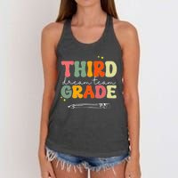 Third Grade Dream Team Teacher Appreciation Back To School Women's Knotted Racerback Tank