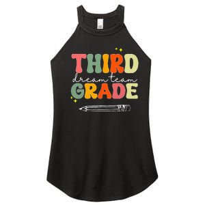 Third Grade Dream Team Teacher Appreciation Back To School Women's Perfect Tri Rocker Tank