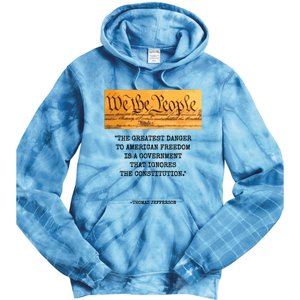 The Greatest Danger To Freedom Quote Thomas Jefferson Top Tie Dye Hoodie