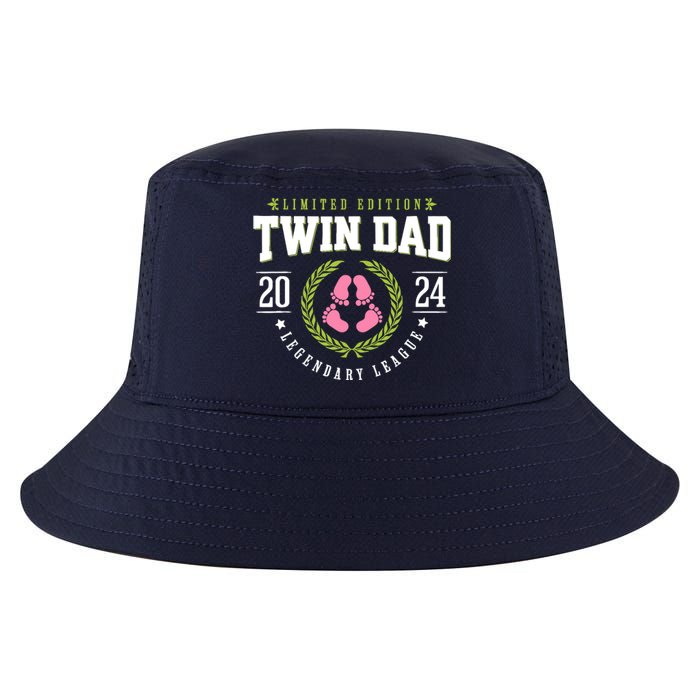 Twin Girl Dad Est 2024 Twin Dad To Be New Daddy Cool Comfort Performance Bucket Hat