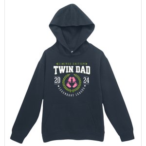 Twin Girl Dad Est 2024 Twin Dad To Be New Daddy Urban Pullover Hoodie