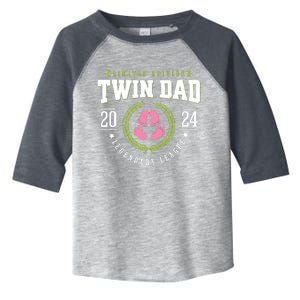 Twin Girl Dad Est 2024 Twin Dad To Be New Daddy Toddler Fine Jersey T-Shirt