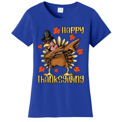 Thanksgiving Gift Dabbing Turkey Fall Cute Gift Women's T-Shirt