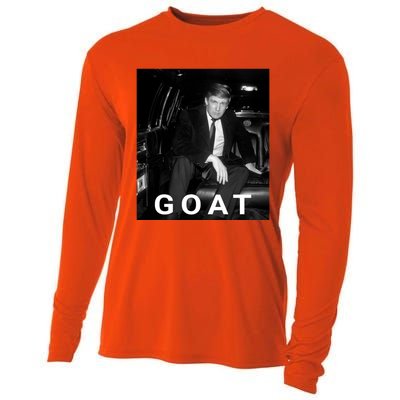 Trump Goat Donald Trump 2024 Gift Cooling Performance Long Sleeve Crew