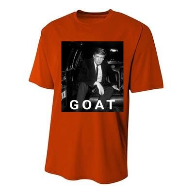 Trump Goat Donald Trump 2024 Gift Performance Sprint T-Shirt