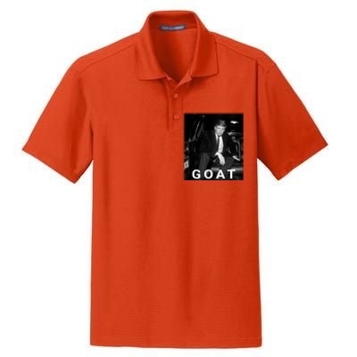 Trump Goat Donald Trump 2024 Gift Dry Zone Grid Polo