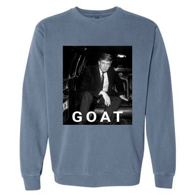 Trump Goat Donald Trump 2024 Gift Garment-Dyed Sweatshirt