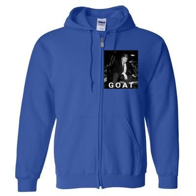 Trump Goat Donald Trump 2024 Gift Full Zip Hoodie