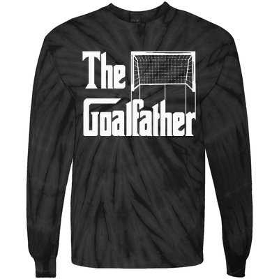 The Goalfather Dad Soccer Goalkeeper Goalie Coach Footballer Tie-Dye Long Sleeve Shirt