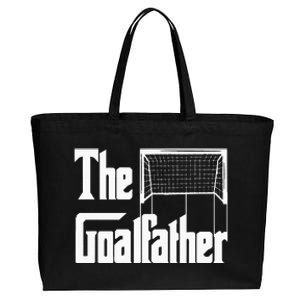 The Goalfather Dad Soccer Goalkeeper Goalie Coach Footballer Cotton Canvas Jumbo Tote