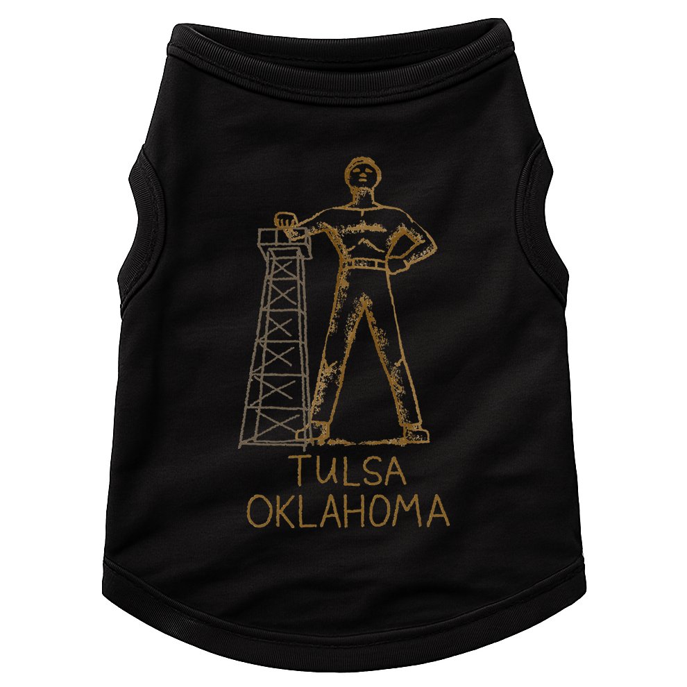 Tulsa Golden Driller Oklahoma Doggie Tank