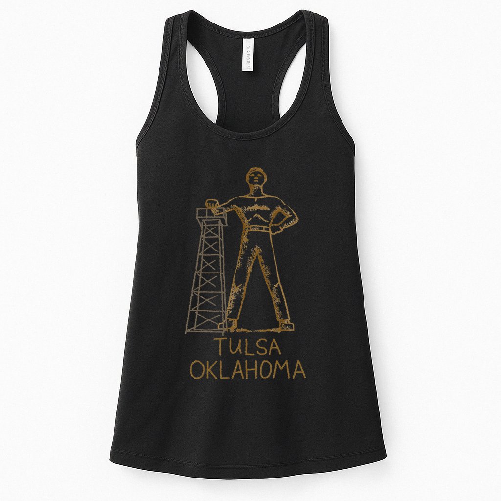 Tulsa Golden Driller Oklahoma Womens Tank Top
