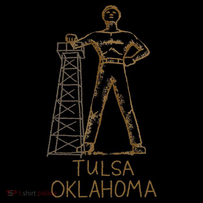 Tulsa Golden Driller Oklahoma Kids T-Shirt