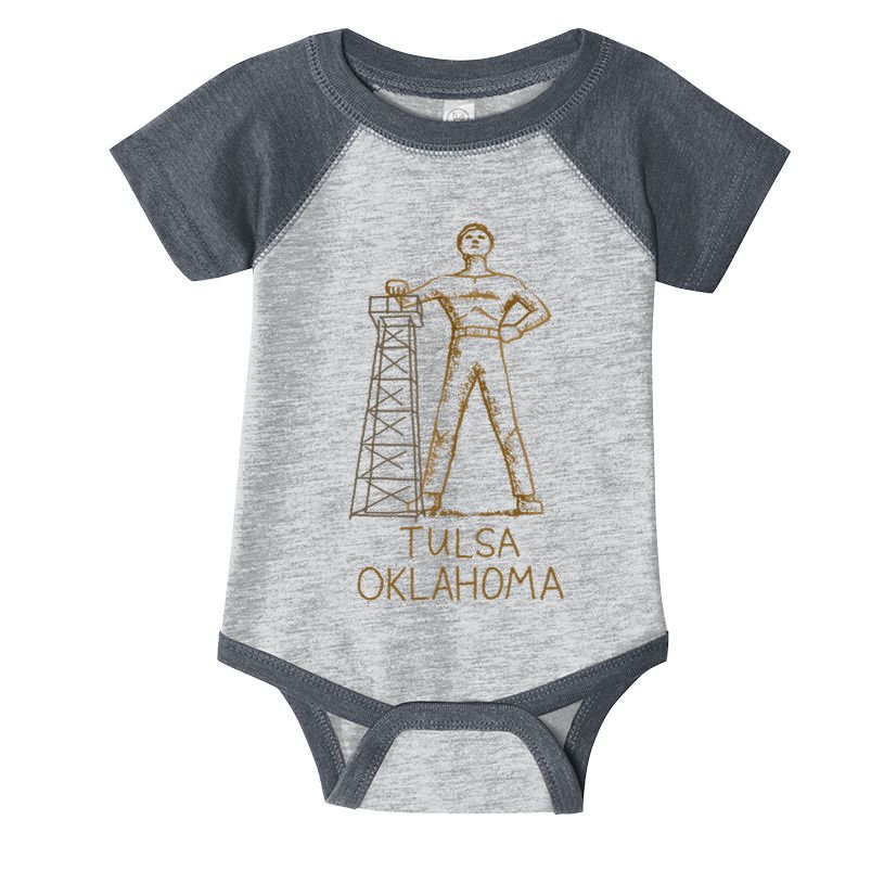 Tulsa Golden Driller Oklahoma Infant Baby Jersey Bodysuit