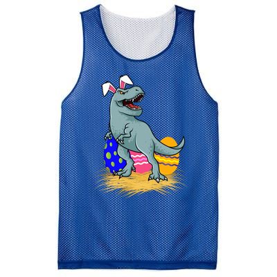 Tmeaningful Giftrex Dinosaur Easter Holiday Bunny Ears Color Egg Hunt Funny Gift Mesh Reversible Basketball Jersey Tank