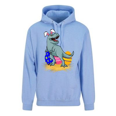 Tmeaningful Giftrex Dinosaur Easter Holiday Bunny Ears Color Egg Hunt Funny Gift Unisex Surf Hoodie