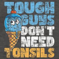 Tough Guys DonT Need Tonsils Tonsil Removal Tonsillectomy Vector Backpack