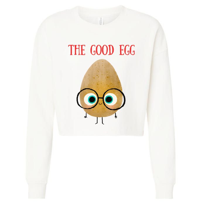 The Good Egg Cropped Pullover Crew