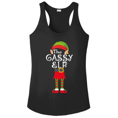 The Gassy Elf Ladies PosiCharge Competitor Racerback Tank