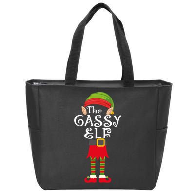 The Gassy Elf Zip Tote Bag
