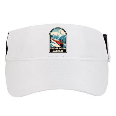 The Glacier Express Switzerland Swiss Train Mountains Winter Adult Drive Performance Visor