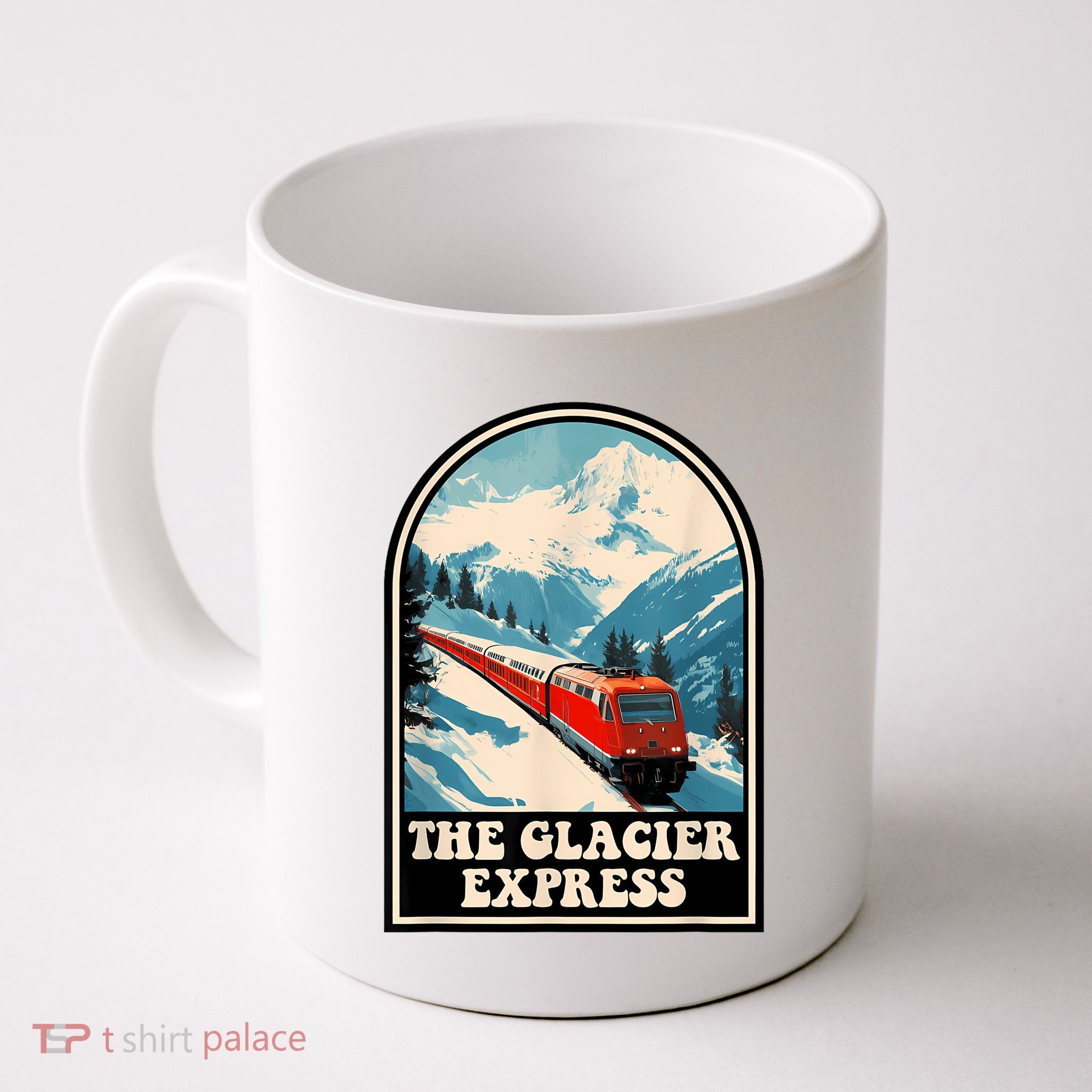 The Glacier Express Switzerland Swiss Train Mountains Winter Mug