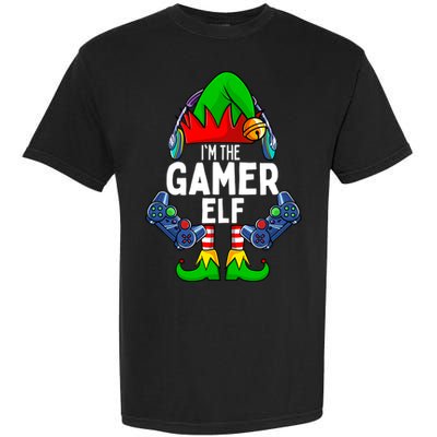 The Gamer ELF Matching Family Christmas Holiday Xmas Garment-Dyed Heavyweight T-Shirt
